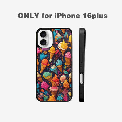 iPhone 16 Plus Case — Ice Cream Motif Ice Cream Motifs, Custom Phone Case