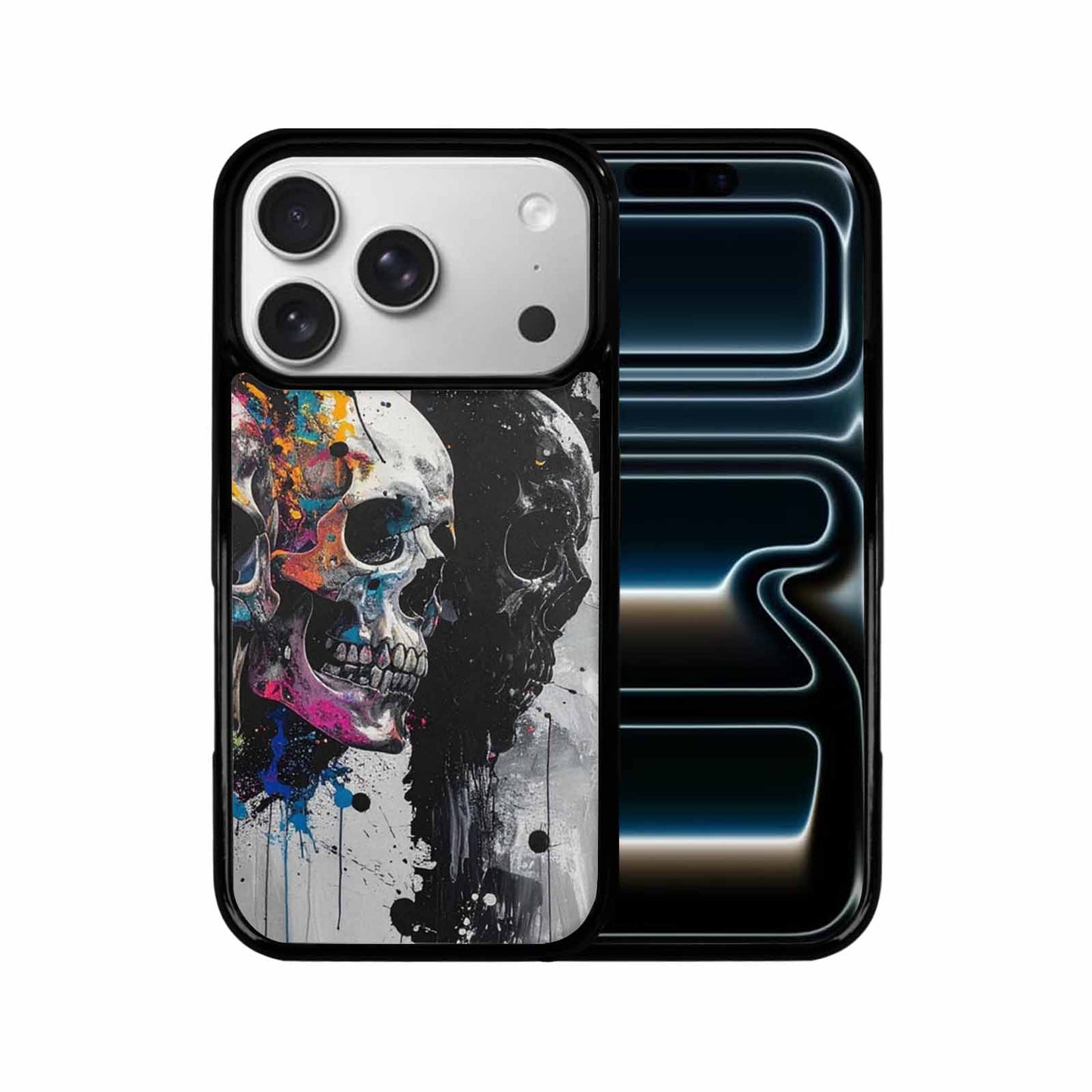 iPhone 17 Pro Case — Skull Dark Art Gothic Print Gothic, Custom Printed Phone Case