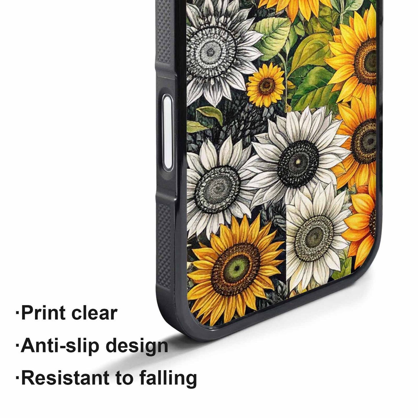 iPhone 17 Air Case — Small Sunflower Pattern Randomly Varying Floral, Custom Designed Case Cover