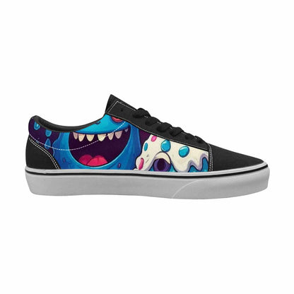 WOMEN'S Melting Ice Cream Monster Lace-Up Canvas Cottagecore Sneakers