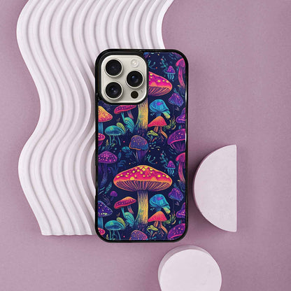 iPhone 16 Pro Max Case — Psychedelic Mushroom Custom Personalized Phone Cover, Customized Protective Case