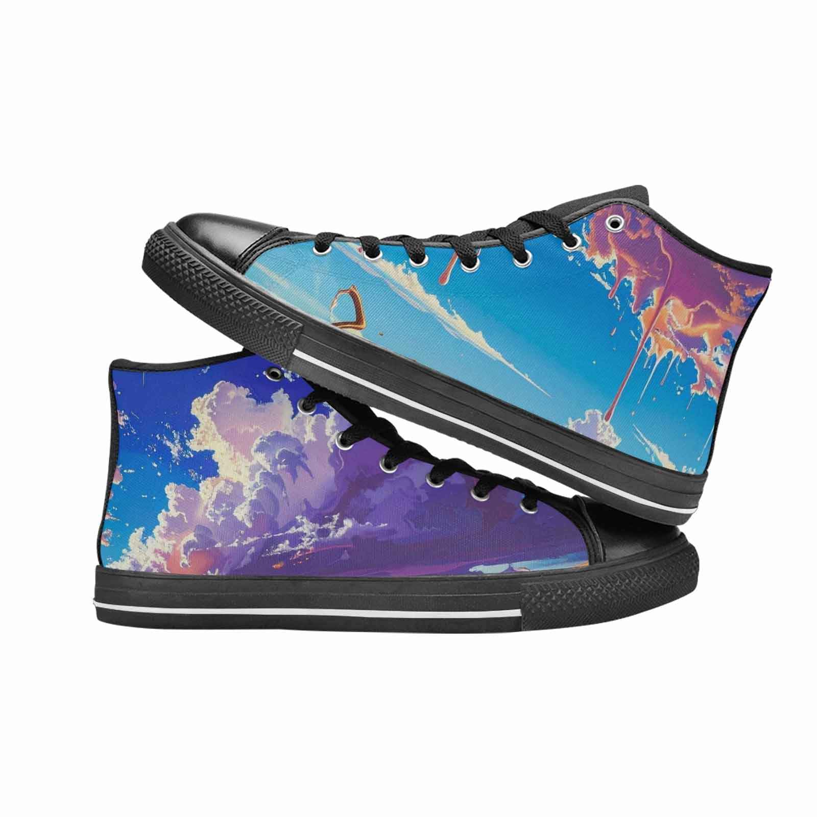 MEN'S Surrealist Desert Dreamscape High Top Canvas Y2K Shoes