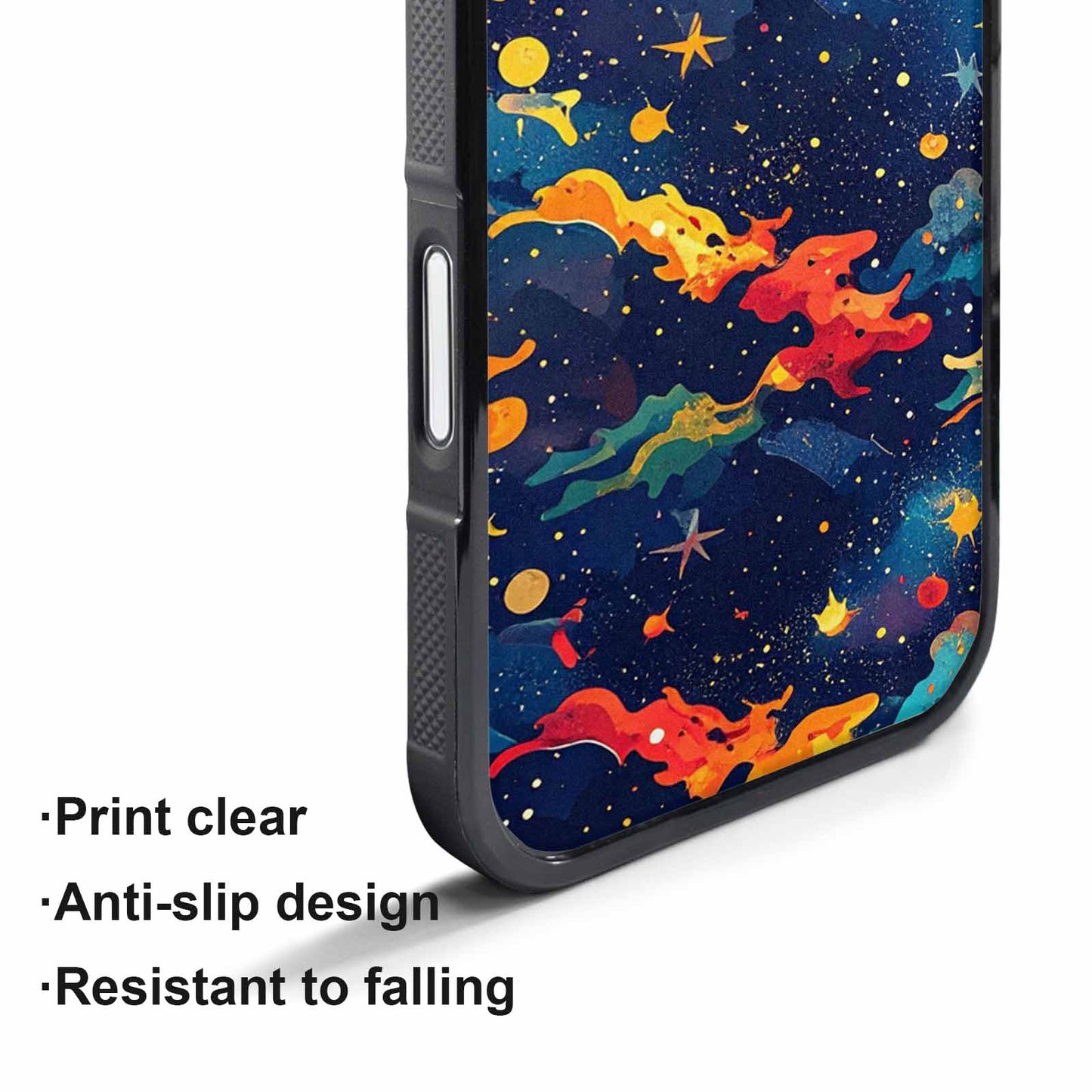 iPhone 17 Air Case — Cosmic Camo Harmony Galaxy Space, Personalized Phone Case