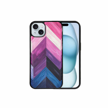 iPhone 15 Plus Case — Genderfluid Flag Color Theme Small Rainbow, Unique Phone Case Design