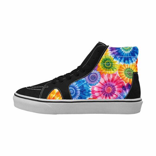 MEN'S Tie Dye Swirl High Top Canvas Y2K Shoes