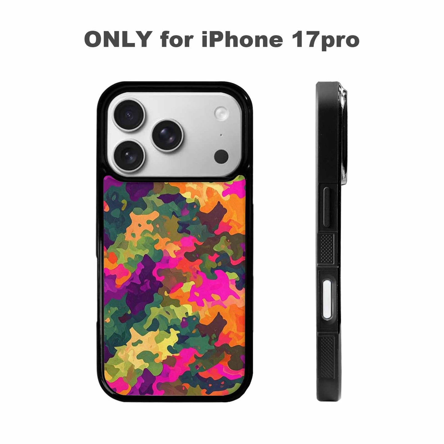 iPhone 17 Pro Case — Small Military Camouflage Blotch Pattern Camo, Custom Made Phone Cover