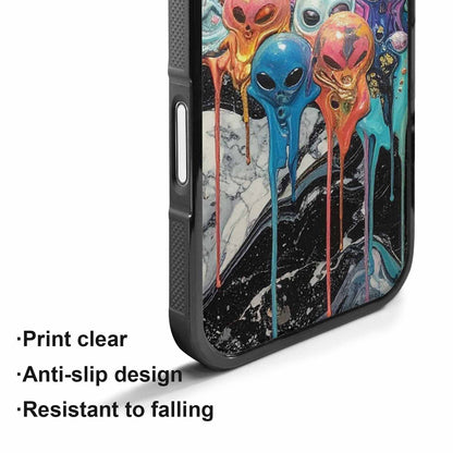 iPhone 17 Case — Aliens Marblemelting Aliens Pa Alien Scifi, Custom Designed Case Cover