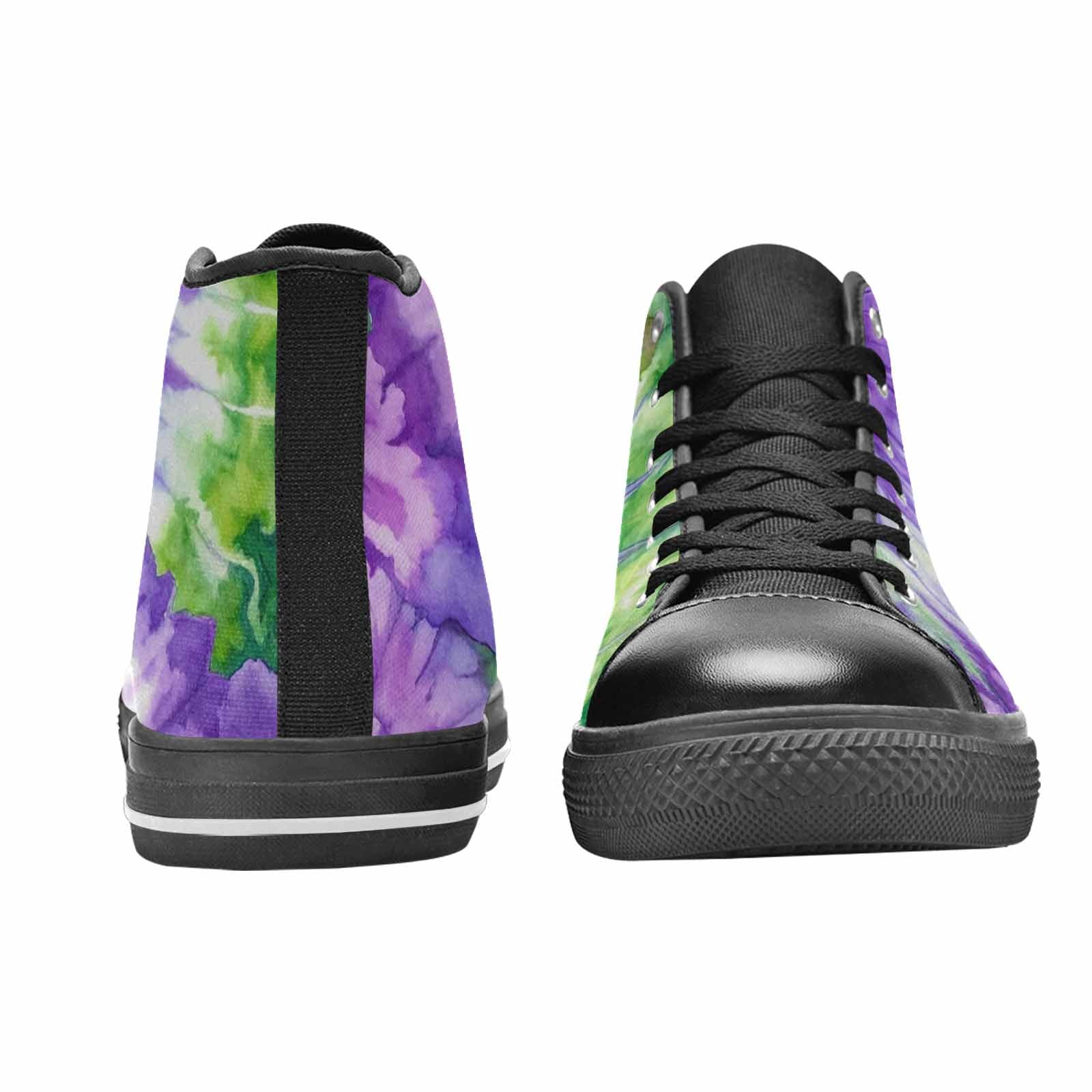 MEN'S Tie Dye - High Top Canvas Dark Academia Sneakers