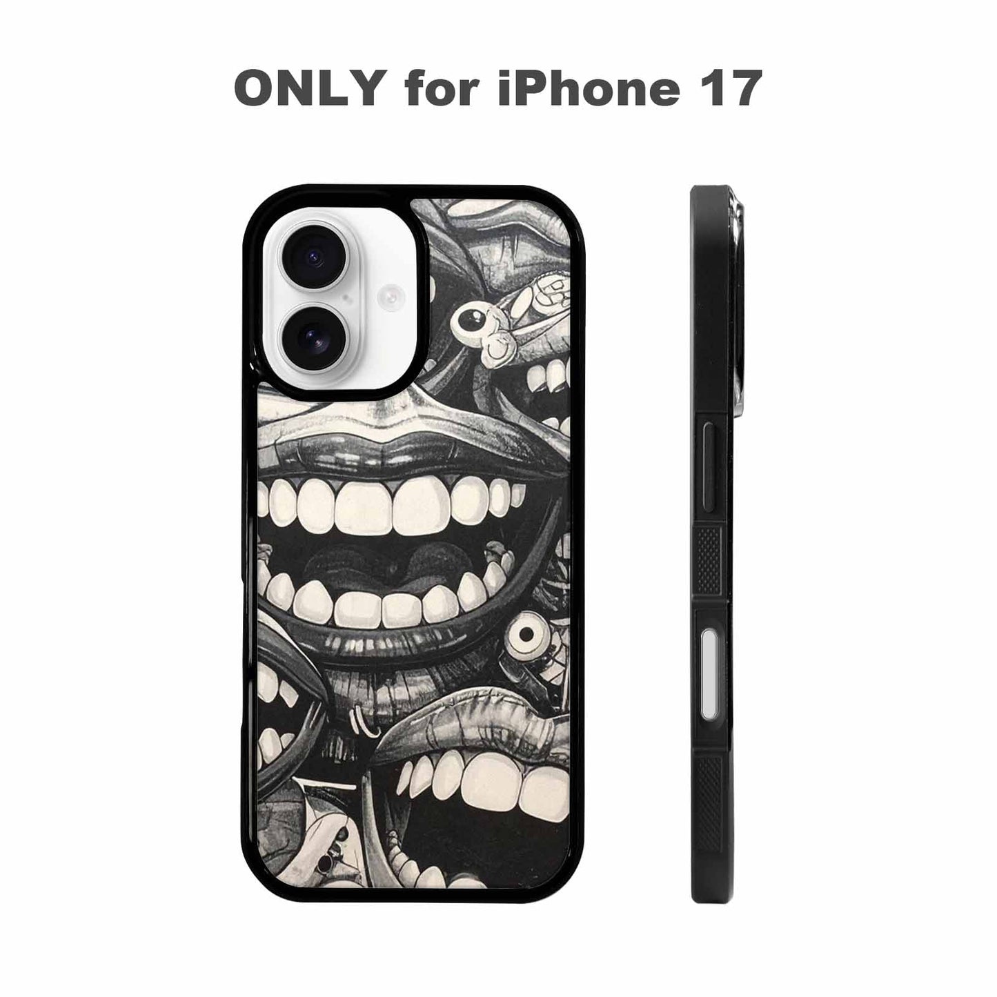 iPhone 17 Case — Seamless Repeating Pattern Of Cartoon Cute, Custom Designed Case Cover