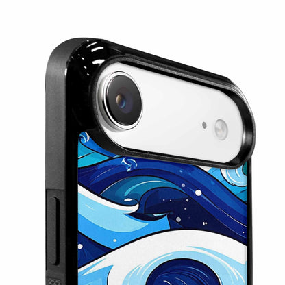 iPhone 17 Air Case — Glossy Winter Wave Seamless Cartoon Cute, Original Design Phone Case