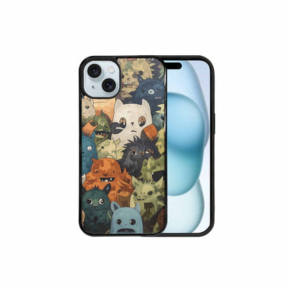 iPhone 15 Plus Case — Monsters Camomonsters Pattern Gsw, Custom Print Case Cover