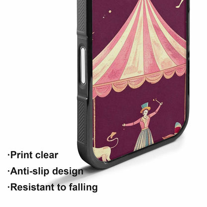 iPhone 17 Case — Vintage Circus Art Pattern Retro Vintage, Custom Designed Case Cover