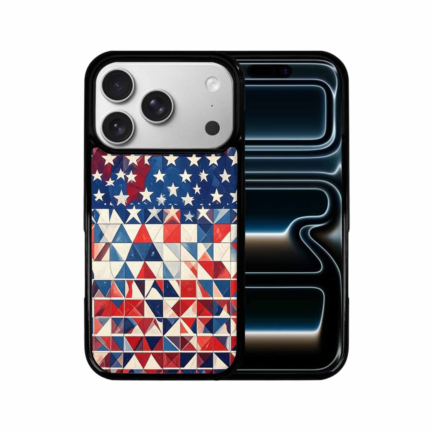iPhone 17 Pro Case — Small American Flag Stars And Galaxy, Custom Designed Case Cover