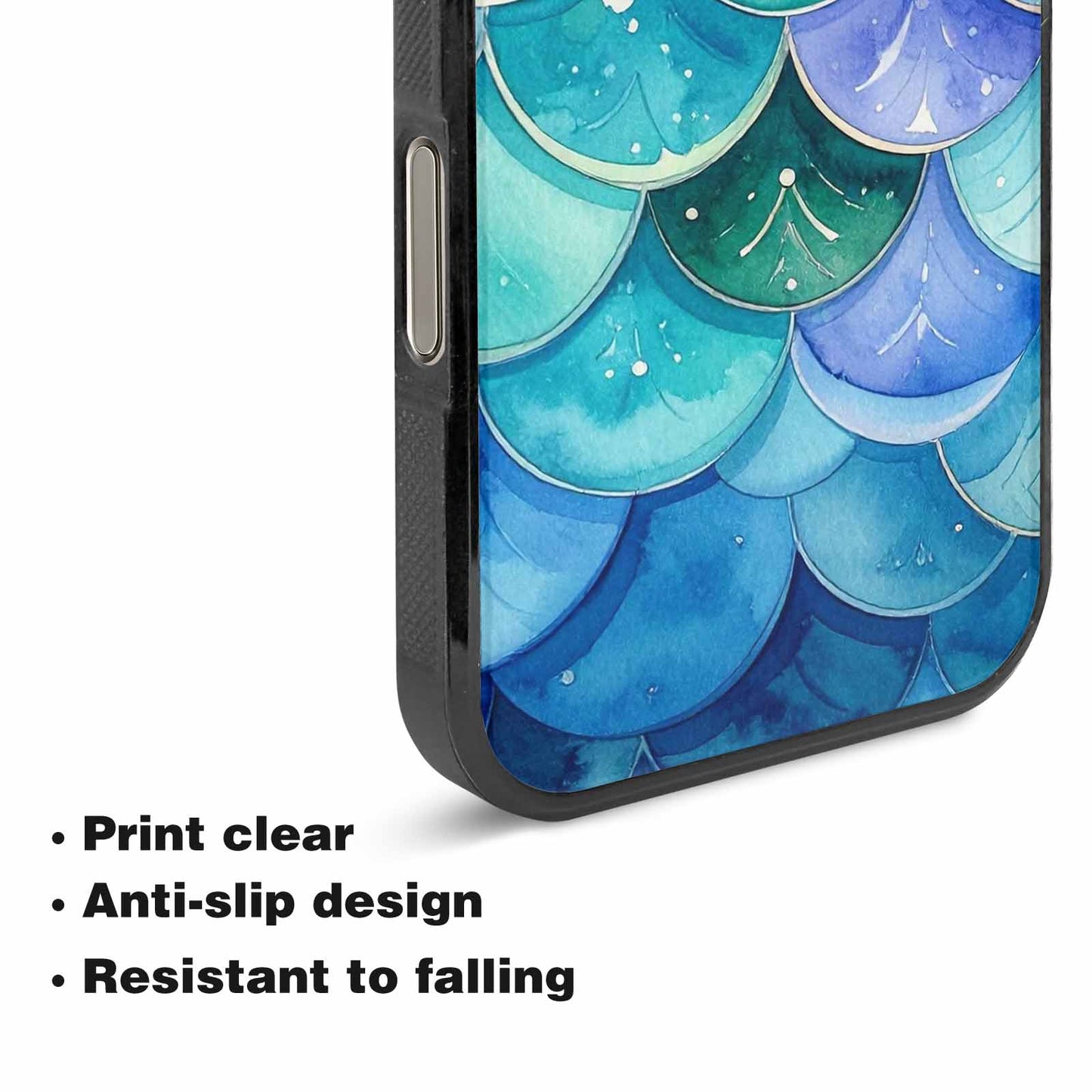 iPhone 16 Pro Case — Mermaid Scale, Custom Made Phone Cover