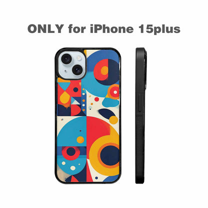 iPhone 15 Plus Case — 1960s Mod Cartoon Art Pattern, Custom Print Case Cover