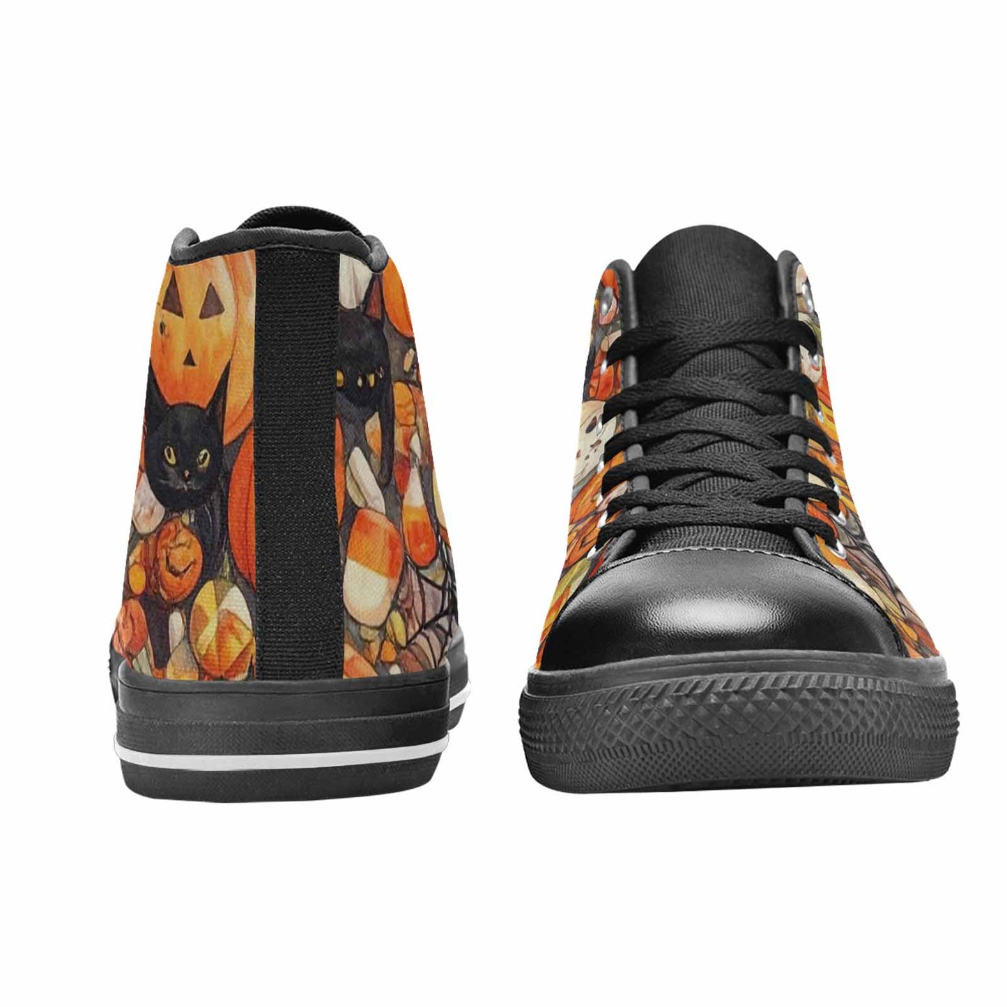 WOMEN'S Halloween High Top Canvas Grunge Shoes