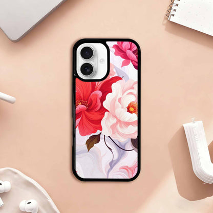 iPhone 17 Case — Marble Floral, Original Design Phone Case