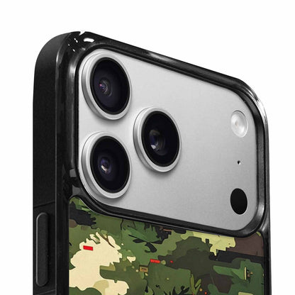 iPhone 17 Pro Case — Small Military Camouflage Blotch Pattern Camo, Custom Print Case Cover