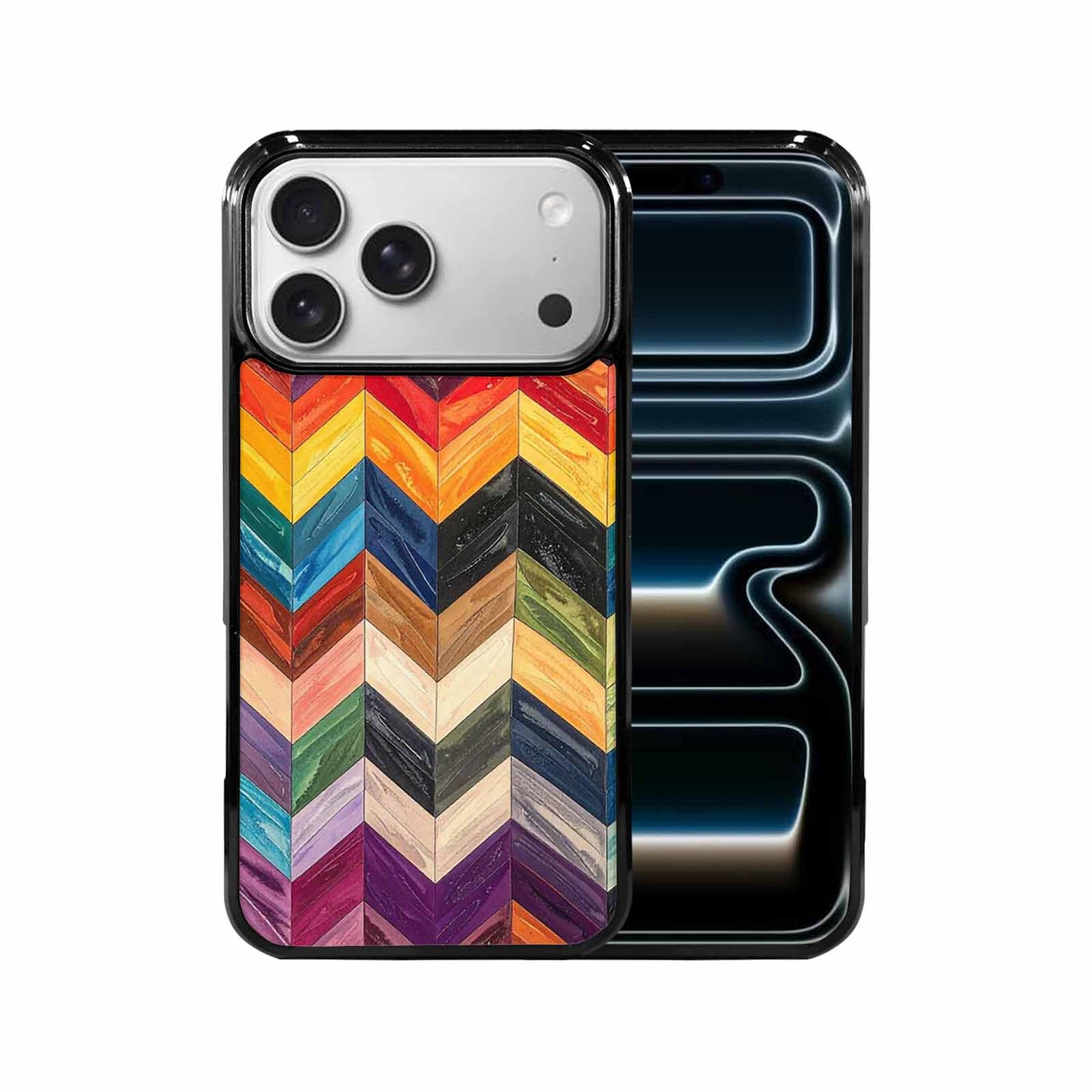 iPhone 17 Pro Max Case — Progress Pride Flag Color Original Art, Original Design Phone Case