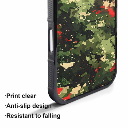 iPhone 17 Air Case — Small Military Camouflage Blotch Pattern Camo, Personalized Phone Case