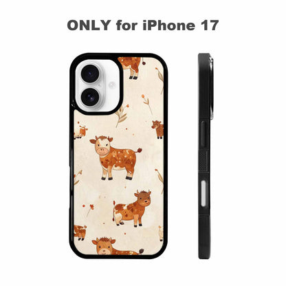 iPhone 17 Case — Small Cow Animal Print Animal Print, Unique Phone Case Design