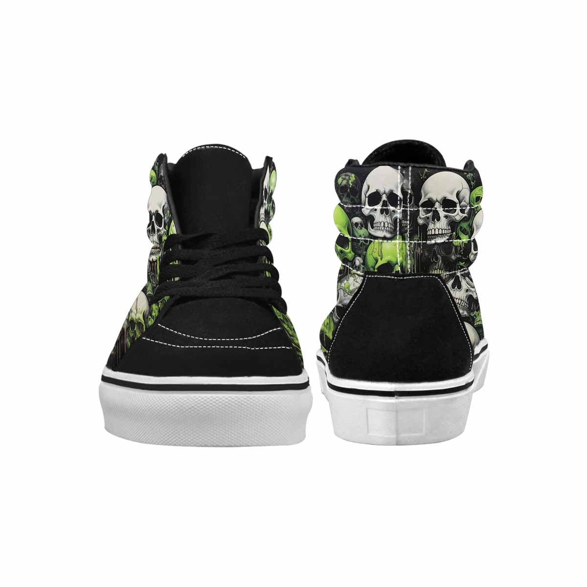 MEN'S Skulls (general) High Top Canvas Neon Fantasy Shoes