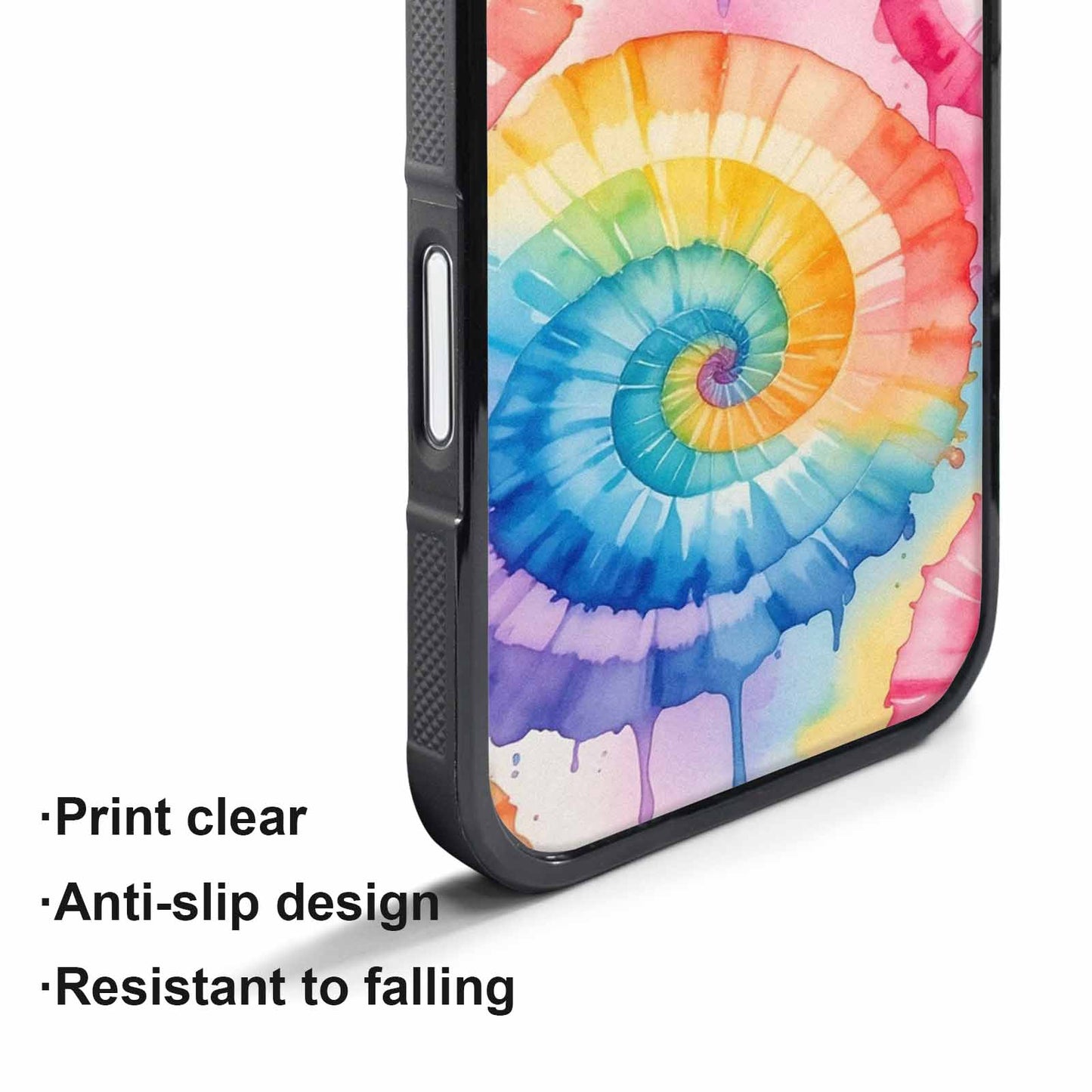 iPhone 17 Pro Max Case — Seamless Repeating Pattern Of Tie Dye, Customized Protective Case