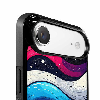 iPhone 17 Air Case — Glossy Winter Wave Seamless Cartoon Cute, Customized Protective Case
