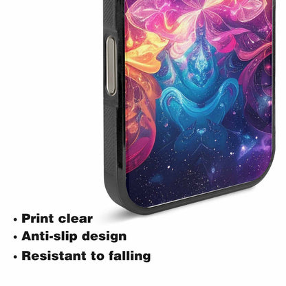 iPhone 15 Pro Max Case — Rose Galaxy Art Seamless Pattern Vibrant, Custom Phone Case