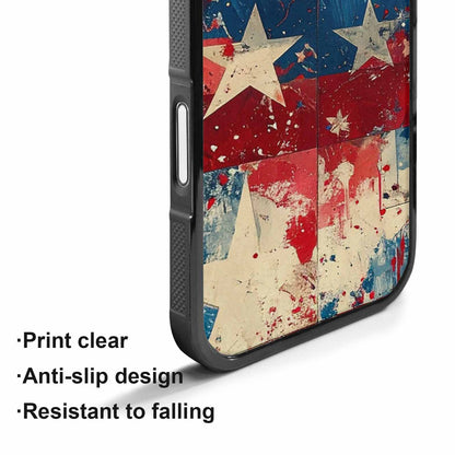 iPhone 17 Case — Patriotic Stars And Stripes Galaxy Space, Original Design Phone Case