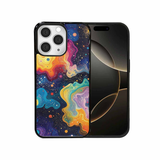 iPhone 15 Pro Max Case — Galaxy Art Colorful Cosmic Dust Small, Customized Protective Case