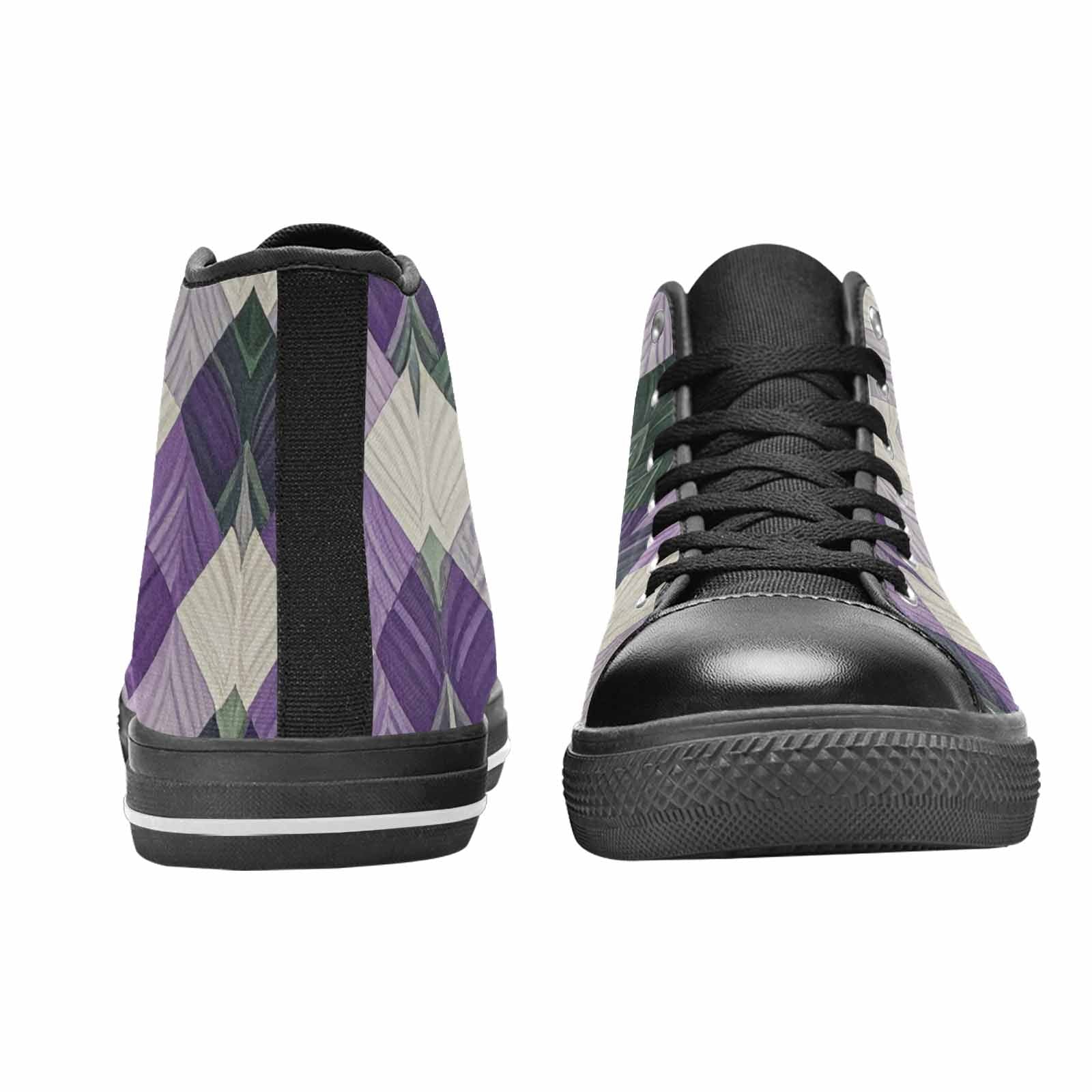 MEN'S Genderqueer Flag Color High Top Canvas Dreamcore Custom Shoes