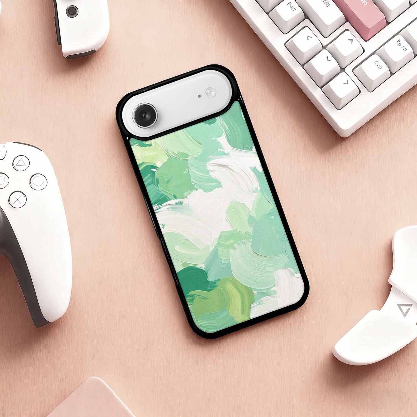 iPhone 17 Air Case — Seamless Tileable Pattern Of Overlapping Camo, Customized Protective Case