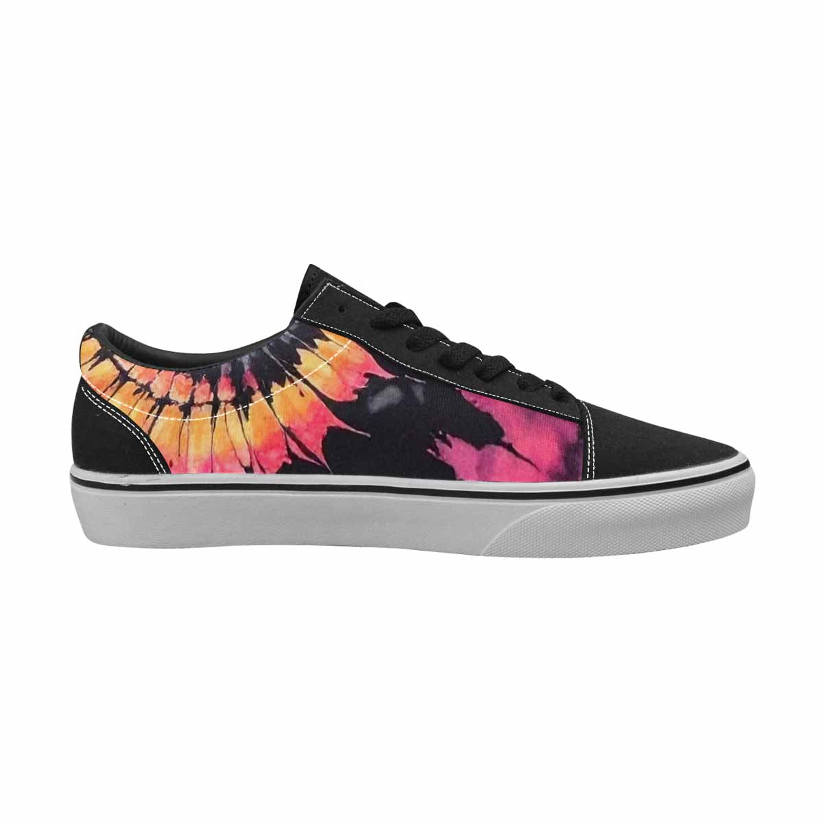 WOMEN'S Tie Lace-Up Canvas Melting Art Sneakers