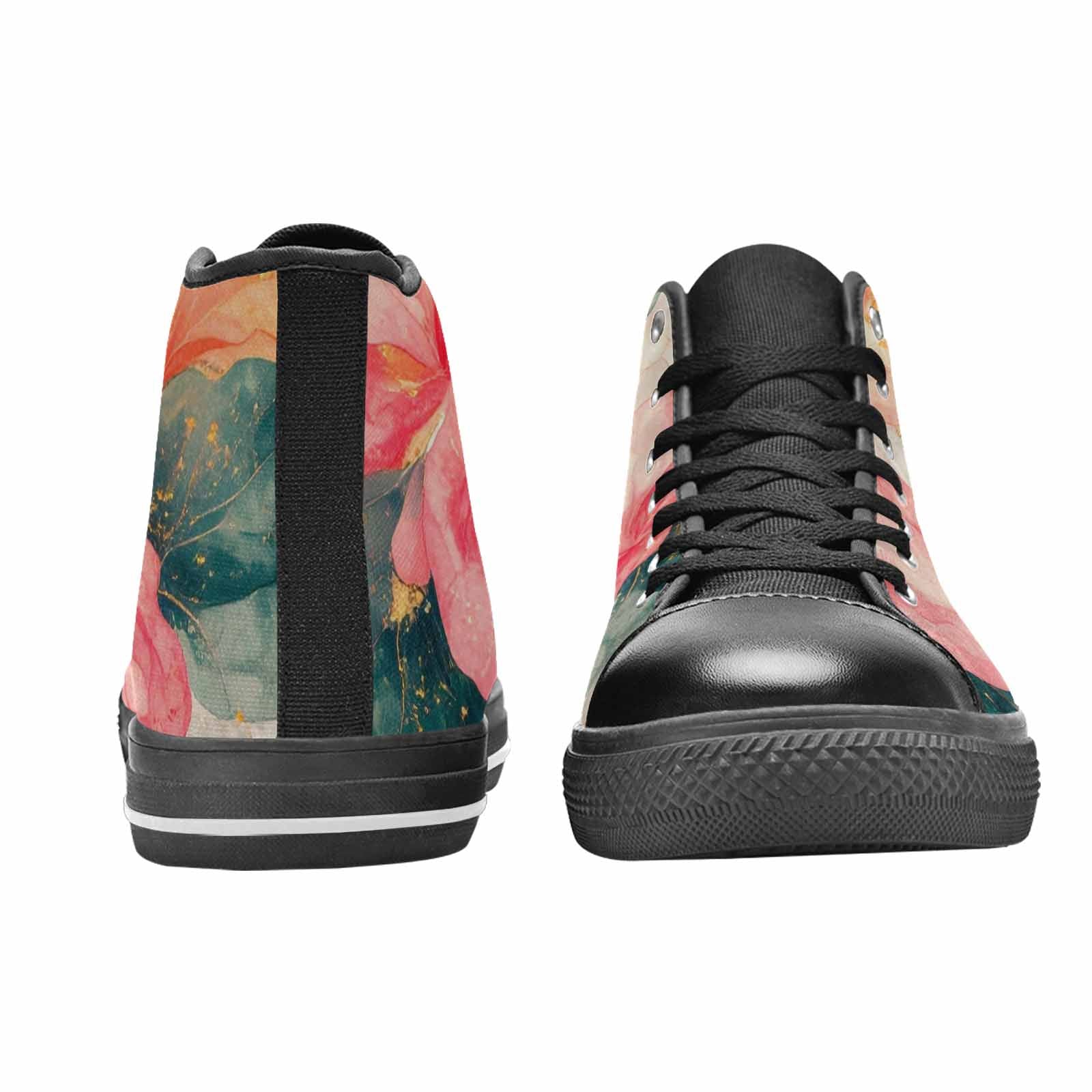 MEN'S Marble Floral High Top Canvas Dreamcore Sneakers