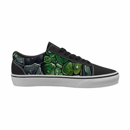 MEN'S Snake Skin Reptile Canvas Lace-Up Vivid Sneakers