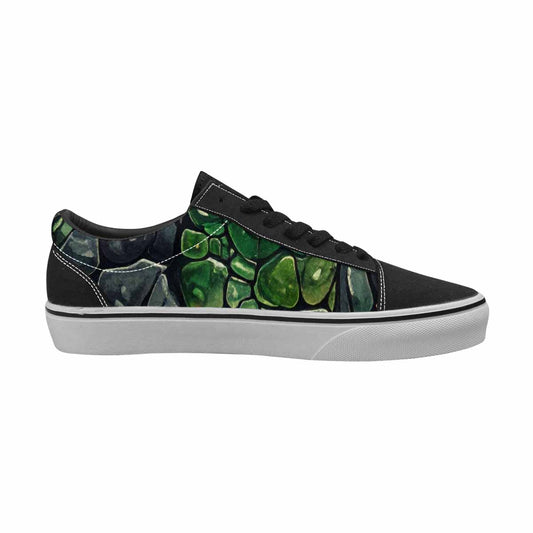 MEN'S Snake Skin Reptile Canvas Lace-Up Vivid Sneakers
