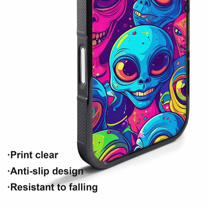 iPhone 17 Pro Case — Alien Ufo Cartoon Alien Scifi, Custom Made Phone Cover