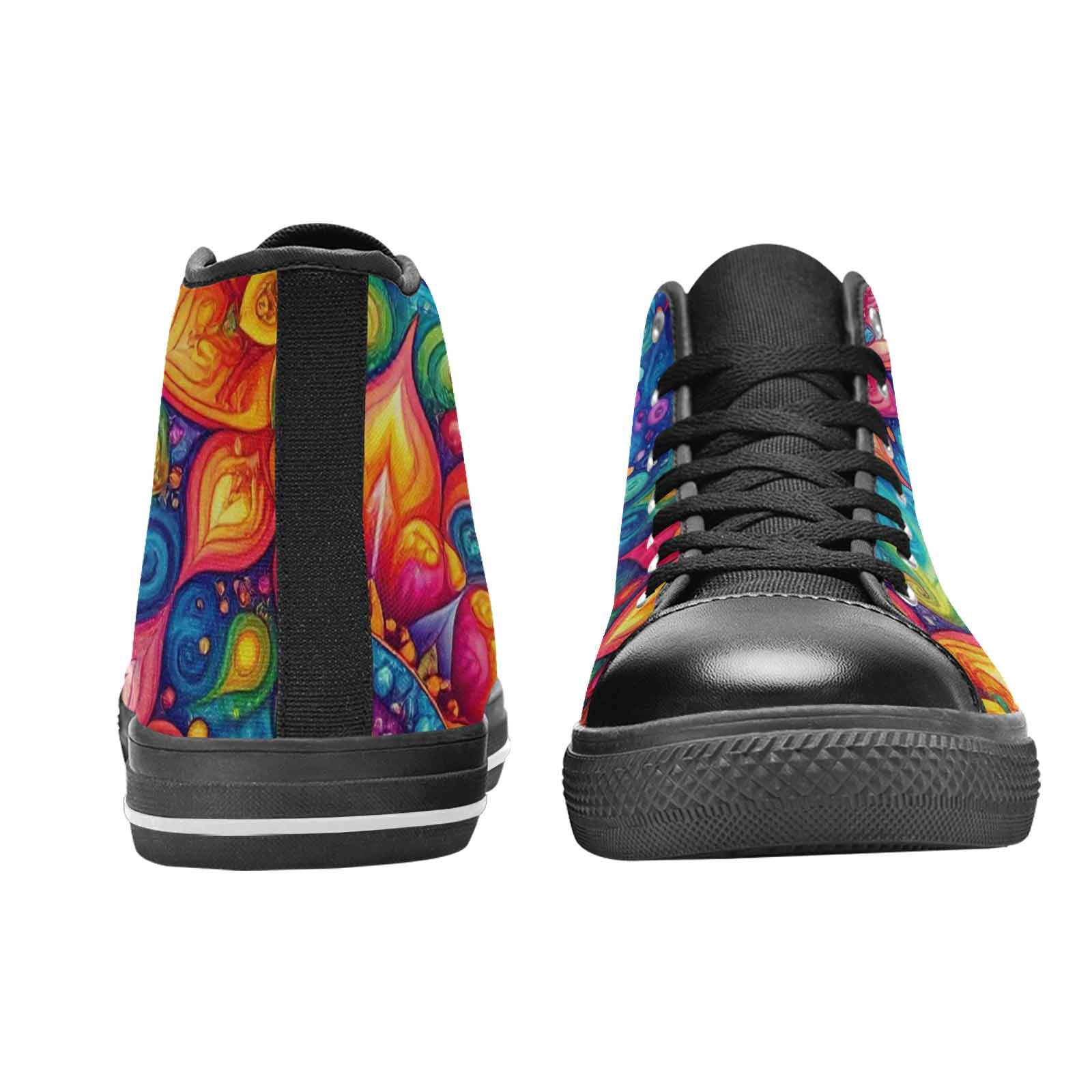 MEN'S Tie Dye Mandala High Top Canvas Y2K Custom Sneakers