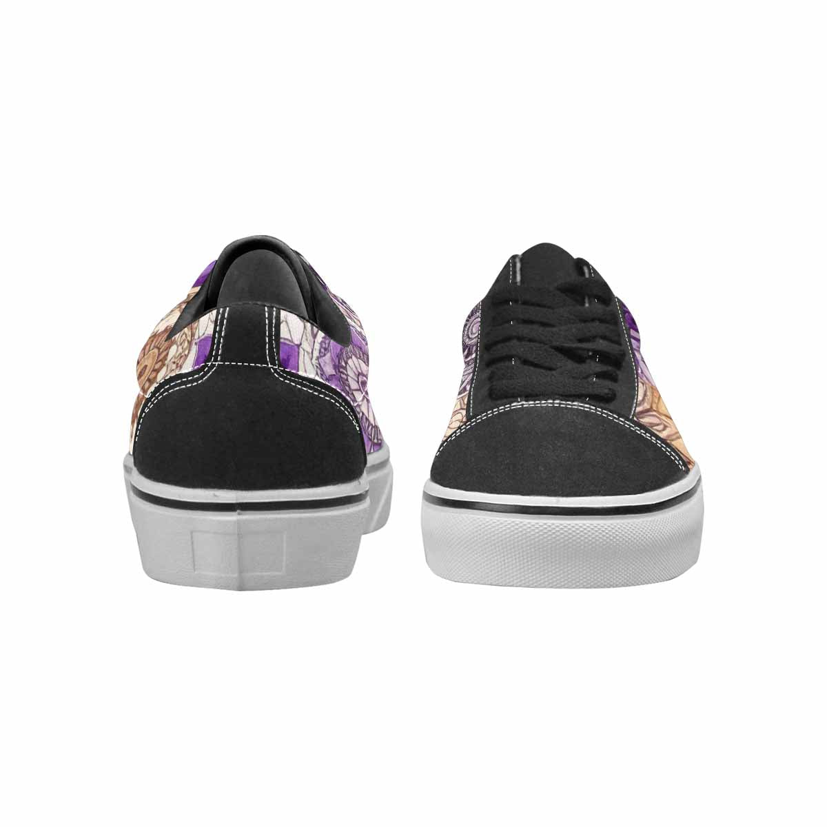 WOMEN'S Mandala Canvas Lace-Up Vivid Custom Sneakers