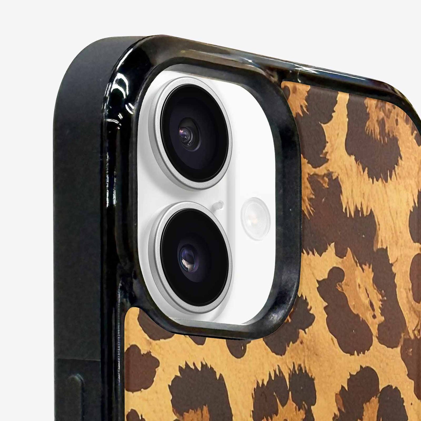 iPhone 16 Plus Case — Classic Leopard Print Warm Golden Tan, Unique Phone Case Design