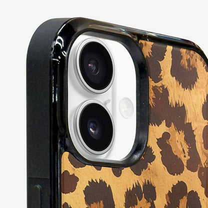 iPhone 16 Plus Case — Classic Leopard Print Warm Golden Tan, Unique Phone Case Design