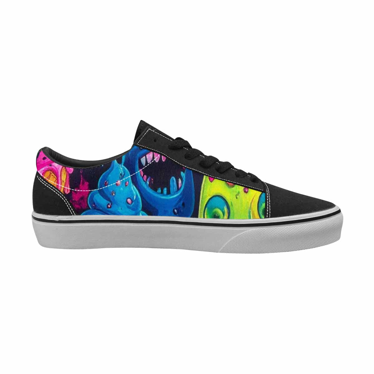 WOMEN'S Ice Cream Monsters  Lace-Up Canvas Vivid Sneakers
