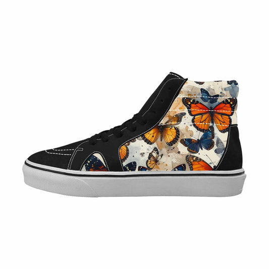 WOMEN'S Butterfly Wing High Top Canvas Aesthetic Custom Sneakers