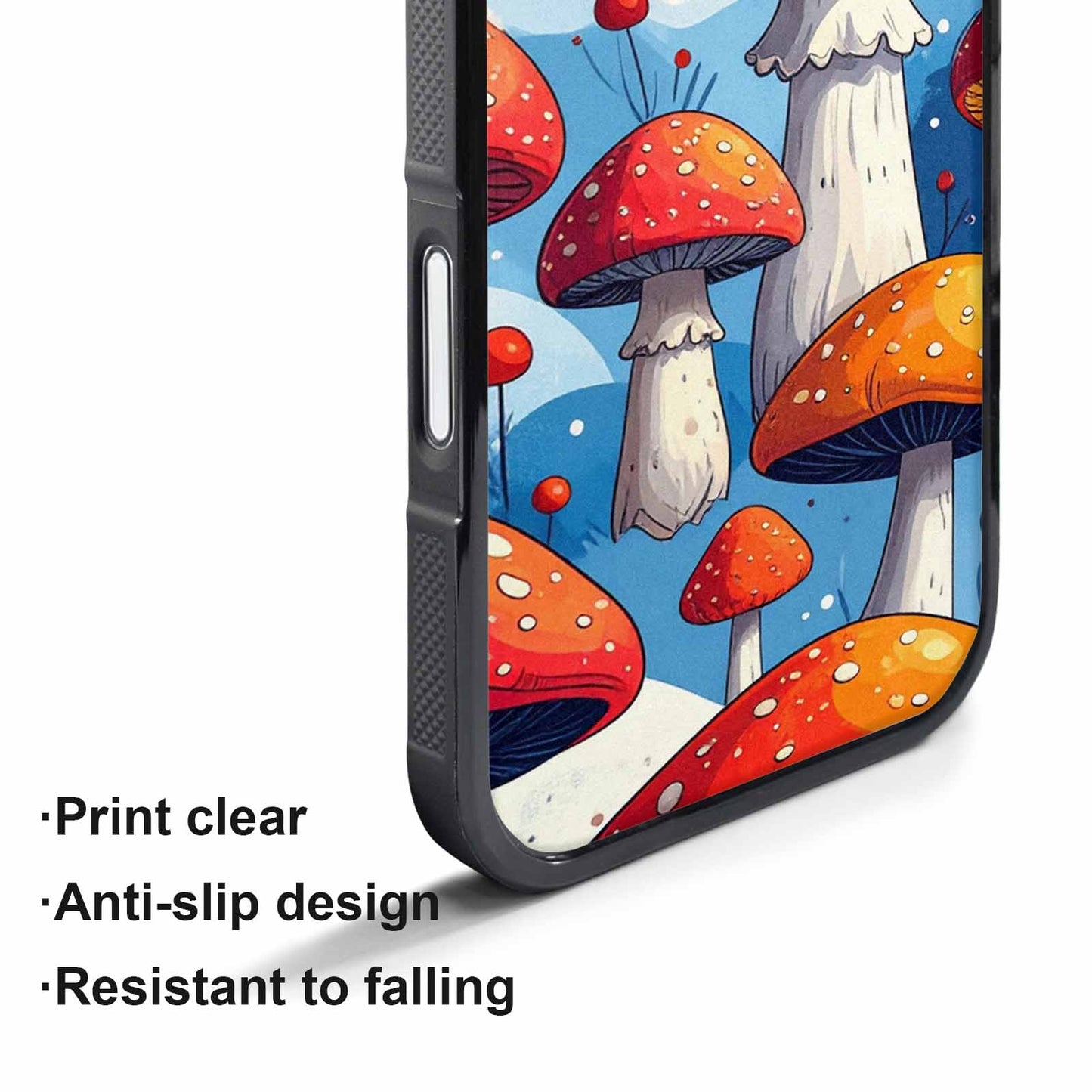 iPhone 17 Air Case — Vivid Winter Mushroom Seamless Cartoon Cute, Custom Print Case Cover