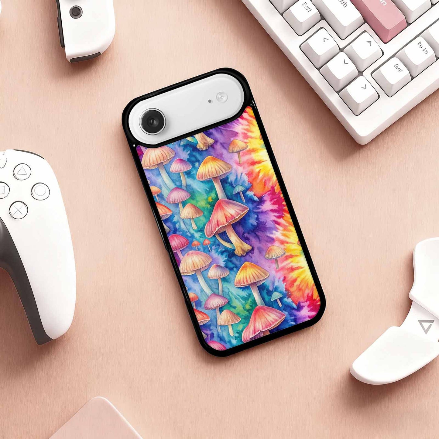 iPhone 17 Air Case — Mushrooms Tie Dyemushrooms Pat Hbx Tie, Custom Print Case Cover