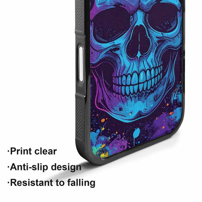 iPhone 17 Case — Skulls Splatter Comic Gothic Skulls, Custom Phone Case