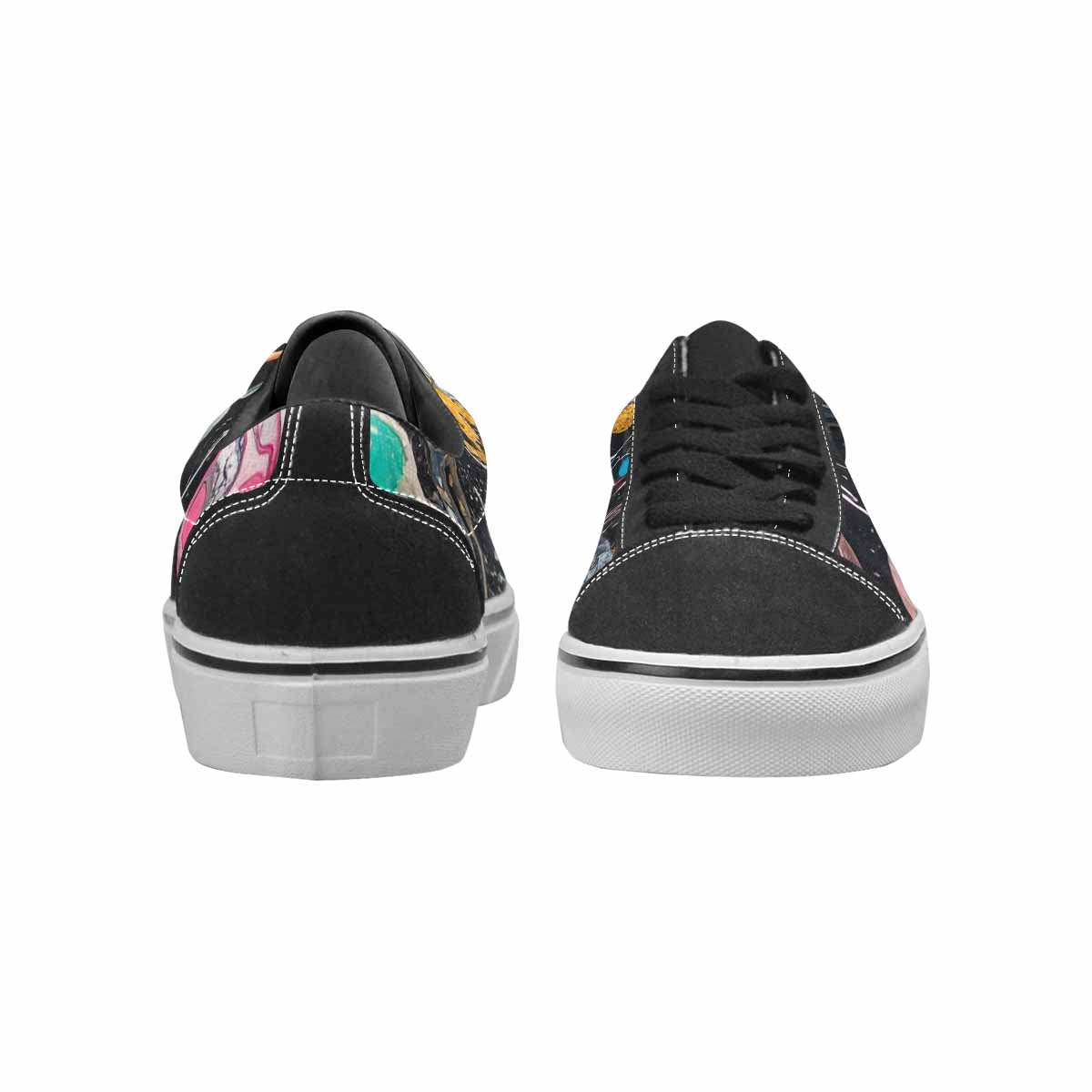 WOMEN'S Aliens  Marble Aliens Lace-Up Canvas Dreamcore Custom Shoes