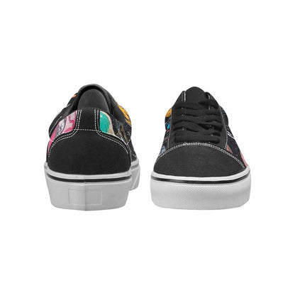 WOMEN'S Aliens  Marble Aliens Lace-Up Canvas Dreamcore Custom Shoes