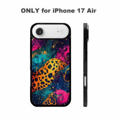 iPhone 17 Air Case — Leopard Print Galaxy Animal Print, Unique Phone Case Design